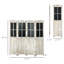Cloison d'intimité à 4 panneaux, 5,6 pi de hauteur avec planches noires, cloison en bois portable pour écrans de style bureau à domicile,