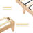 Rattan King Bed Frame with Natural Rattan Headboard,Bohemian King Bed Frame with LED Lights & Charging Station-117331897
