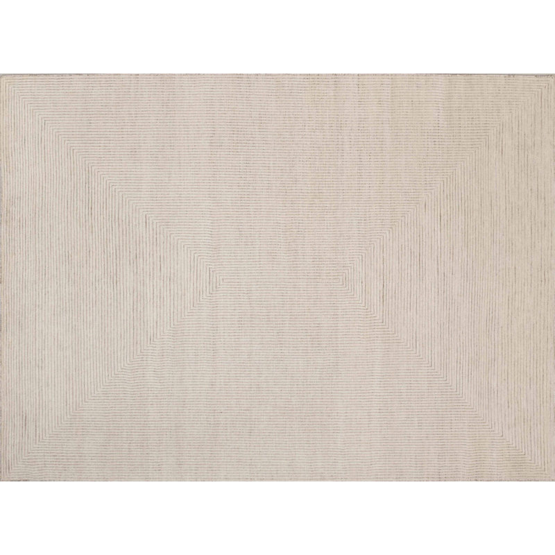 Stuart Street One-of-a-Kind Rectangle 8' x 10'2" Rectangle Wool Area Rug in Ivory and White