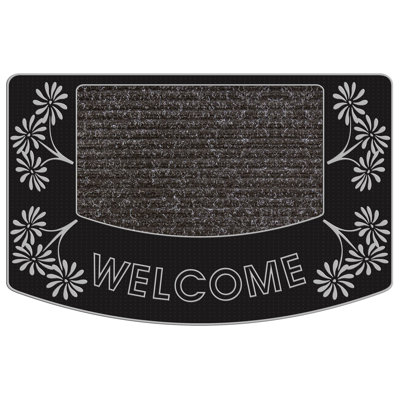 Non-Slip Floral Outdoor Doormat