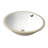 Alfi Brand 16.88'' White Porcelain Circular Bathroom Sink with Overflow