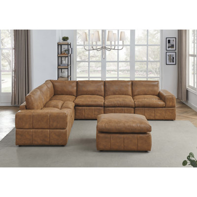 Canapé modulaire de 130 po avec repose-pieds Tamalyn