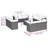 Vidaxl Garden Sofa Set Grey, Dark Grey