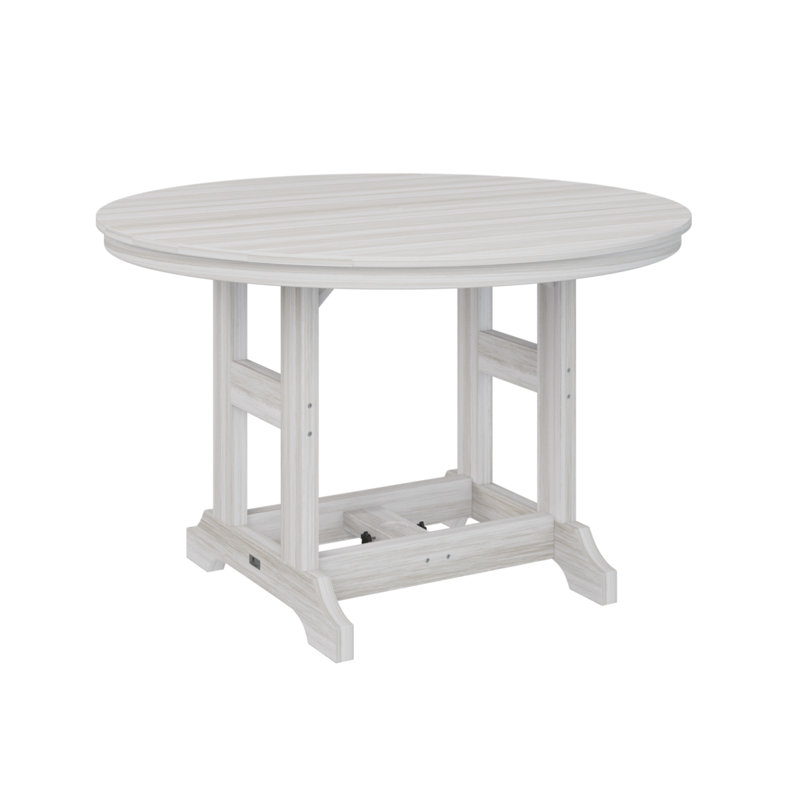 Table de bar ronde Berlin Garden, H 30,87 po x l 48 po x P 48 po, Coquillage