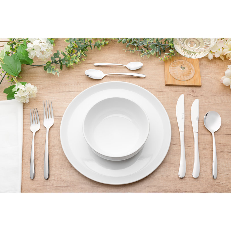 Grunwerg Samba 24 Piece Cutlery Set for 6 People, 18/10 Stainless Steel