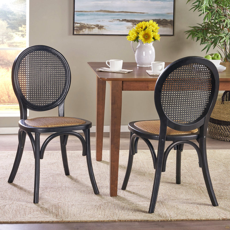 Chaise de salle à manger Mp2 (ensemble de 2), Noir