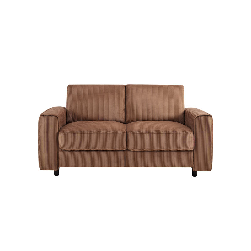 Canapé modulaire en velours côtelé brun moderne Modern 5, tissu doux, support solide, idéal pour la décoration intérieure
