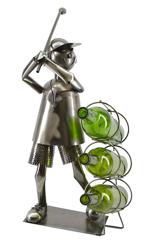 Ryson Tabletop Wine Bottle Rack in Silver