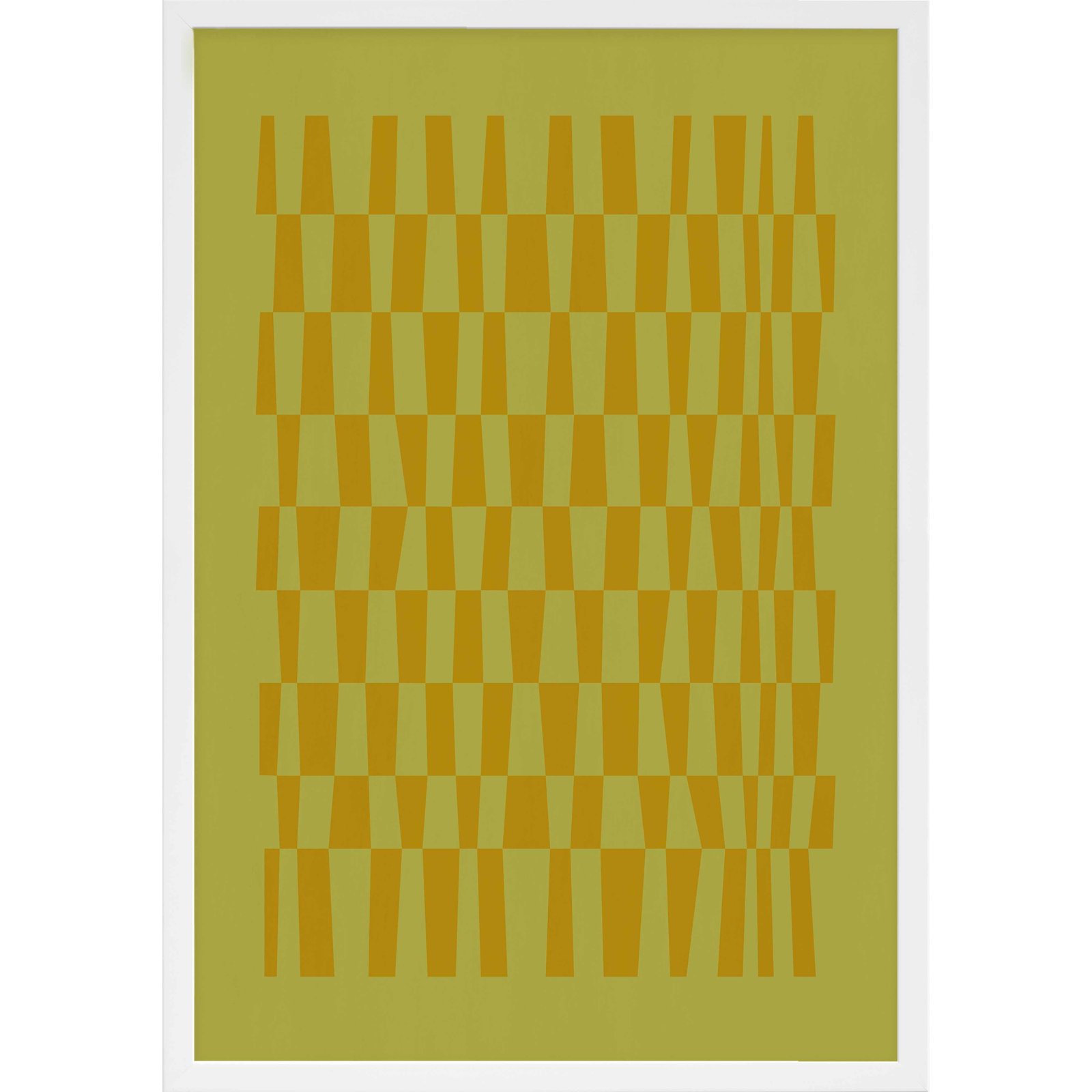 Vibrant Intersections 7 Print, White Framed, 25" H x 17.5" W