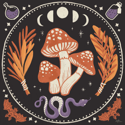 «Spooky Symbols III» par Janelle Penner - reproduction d'art sur toile tendue
