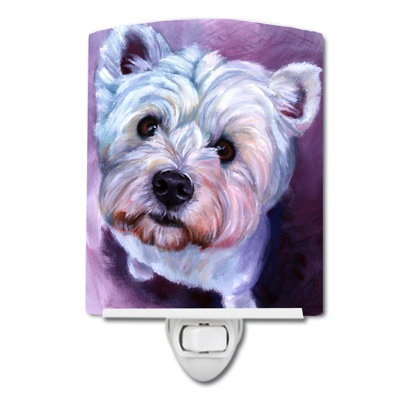 What's up Westie Ceramic Night Light