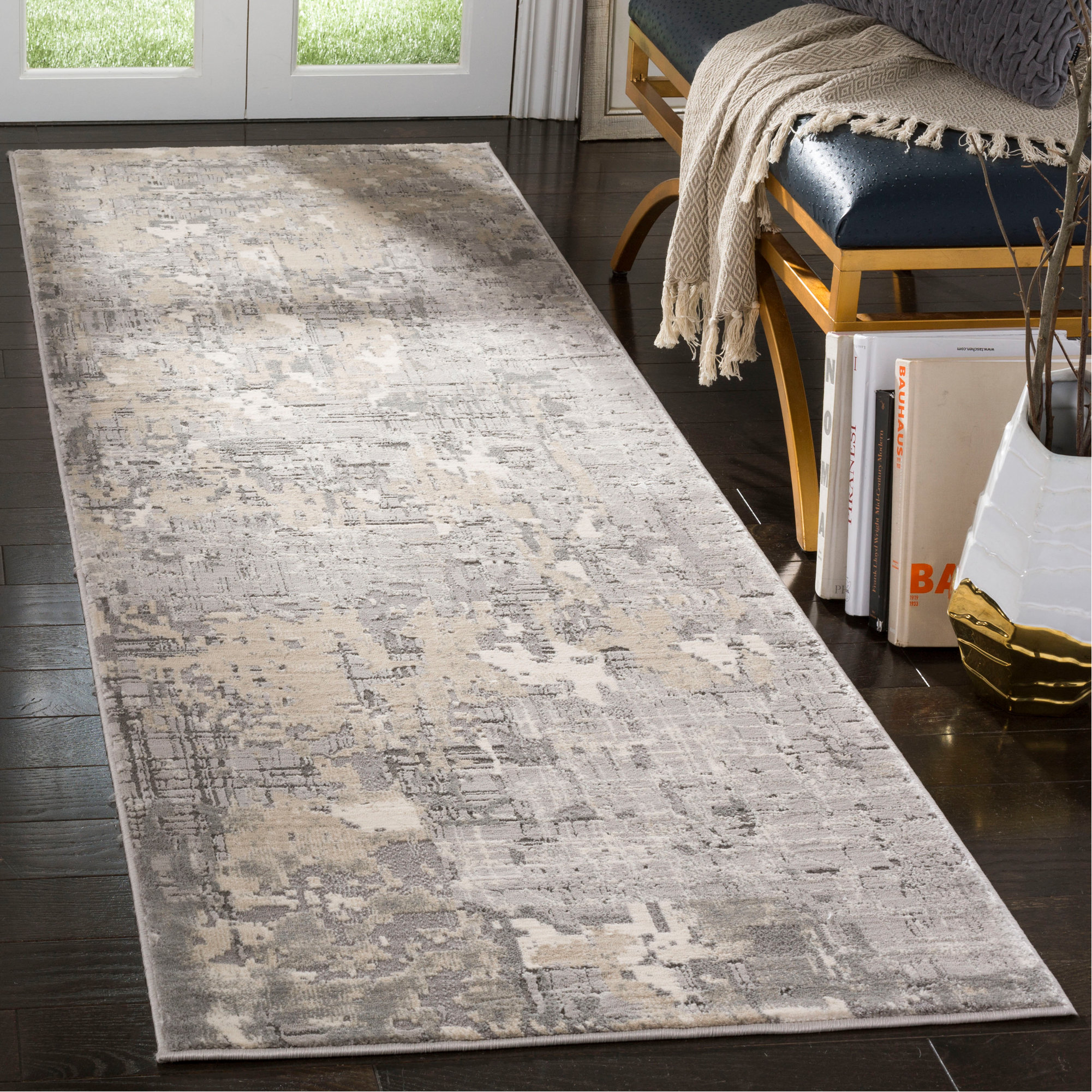 Williston Forge Edvin Performance Abstract Rug & Reviews | Wayfair