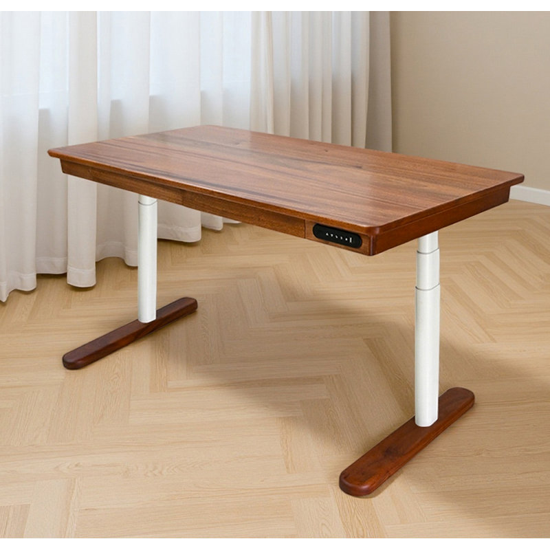 Solid Wood Electric Height-Adjustable Standing Desk
