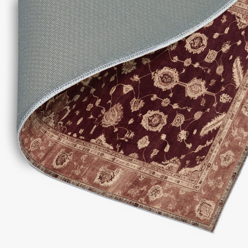 Tapis intérieur et extérieur brun Overdyed, Rectangulaire 2 pi x 3 pi