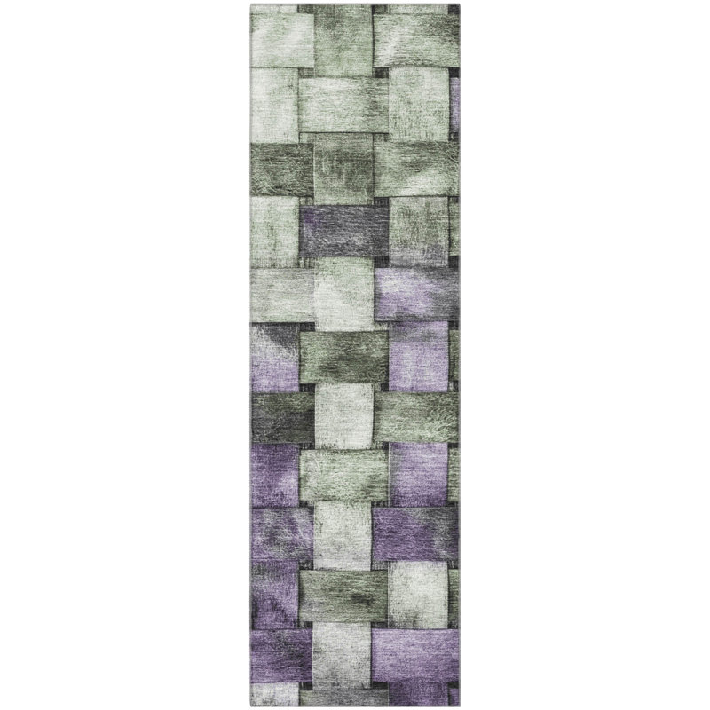 Premium Machine Washable Mouton Stripes Rug, Runner 2'3" x 7'6"