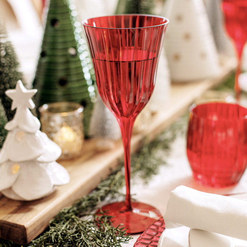 Natalia Red Water Glass