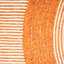 Tapis en laine / coton tissé à la main Mcclain en ivoire / orange-2101444736
