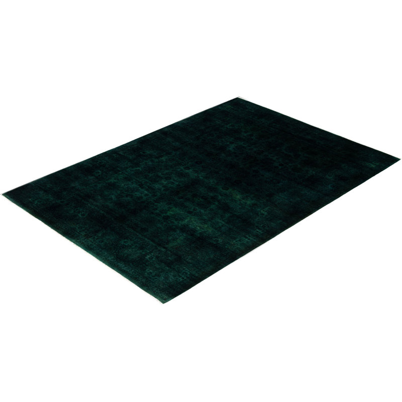 Huckstep One-of-a-Kind 6' 1" X 8' 10" Wool Area Rug Green