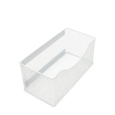 Panier de rangement à treillis magnétique