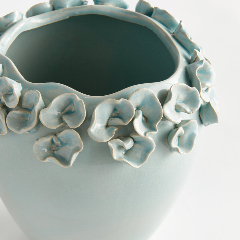 Herbert Handmade Clay Table Vase, 9"