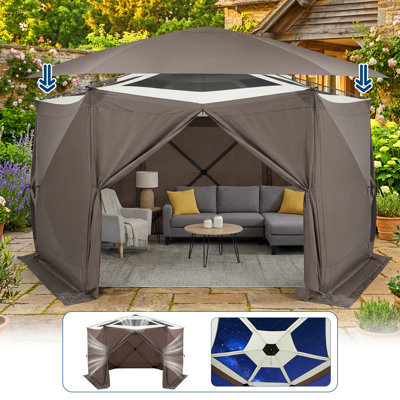Tente pour abri de jardin Garxe 13 x 13 pi Garvee