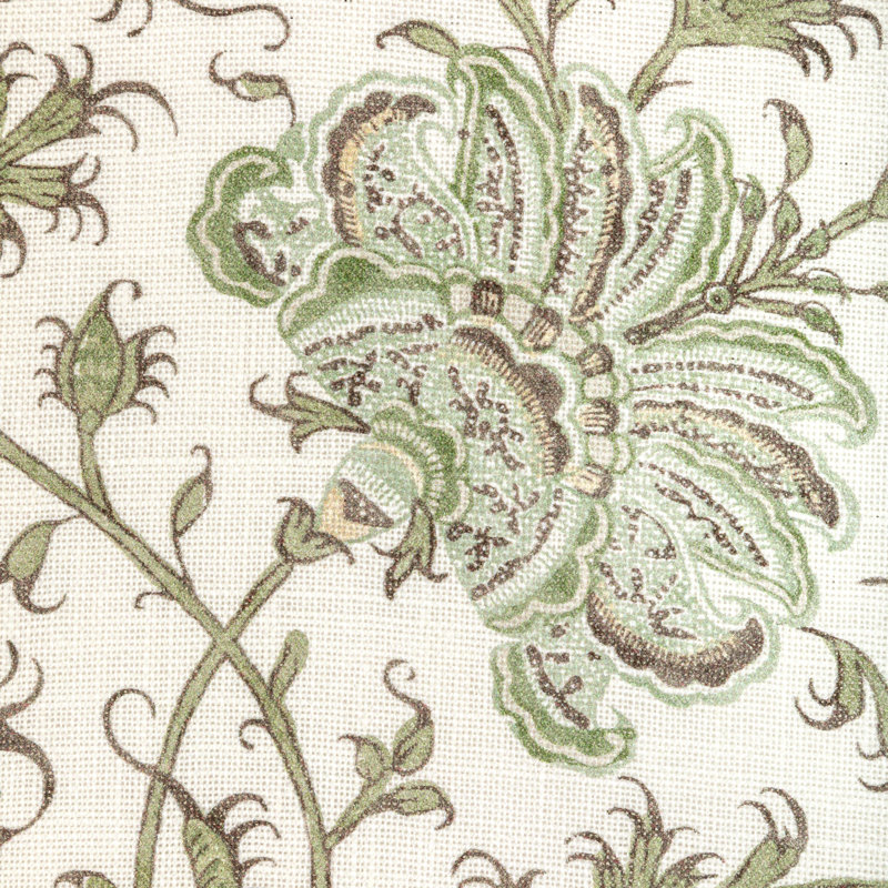 Indiennes Floral Fabric, Ivy