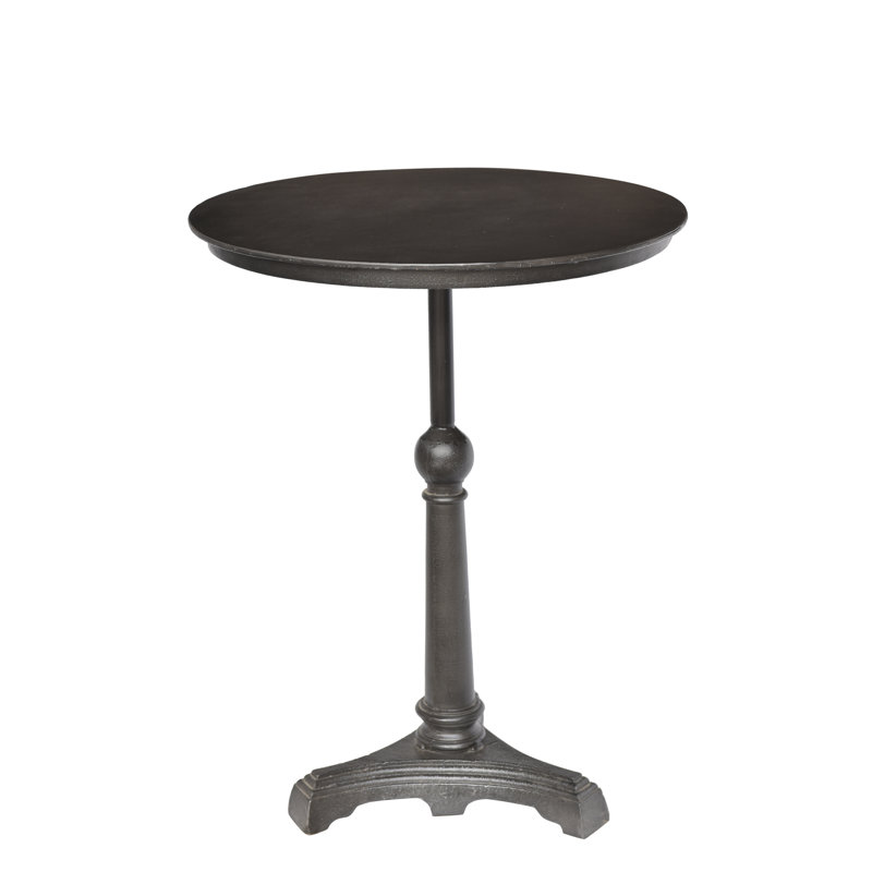 Rocklin Black Metal Industrial Bistro Table