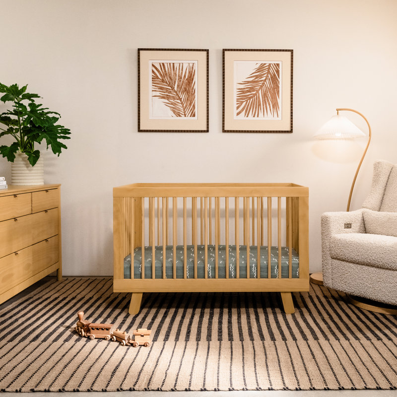 Hudson 3-in-1 Convertible Crib, Honey