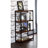 Industrial Style 1Pc Bookshelf Black Metal Frame Wooden Weathered Oak Finish Home Office Furniture
