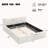 Upholstered Platform Bed With Plush Headboard & Footboard-427587928-421134410