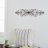 Patil Metal Long Slim Scroll Brown Wall Decor