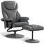 Aashka Ergonomic Faux Leather Recliner with Footrest-1378975474
