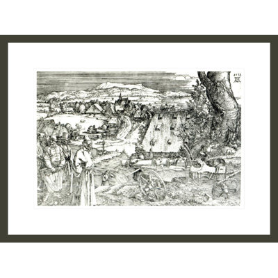 «Landscape with Cannon» par Albrecht Dürer, impression giclée sur cadre