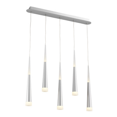 Luminaire suspendu moderne à DEL 5 lumières