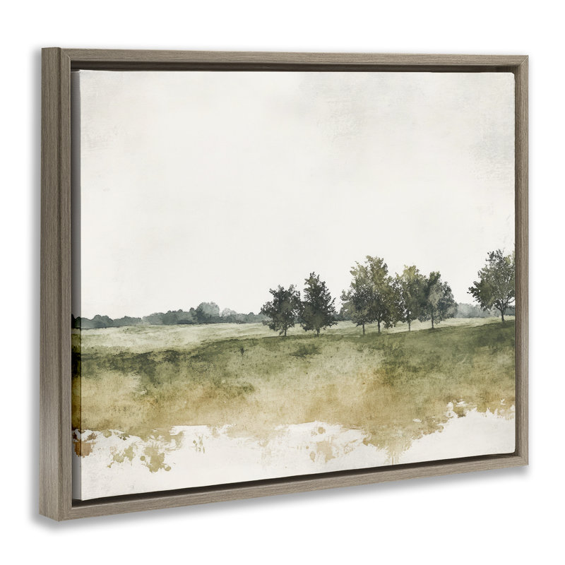 Cadre flottant Earthy Still Woodland, design par Mona Grace, Cadre flottant orme Montalcino, H 17 po x l 21 po