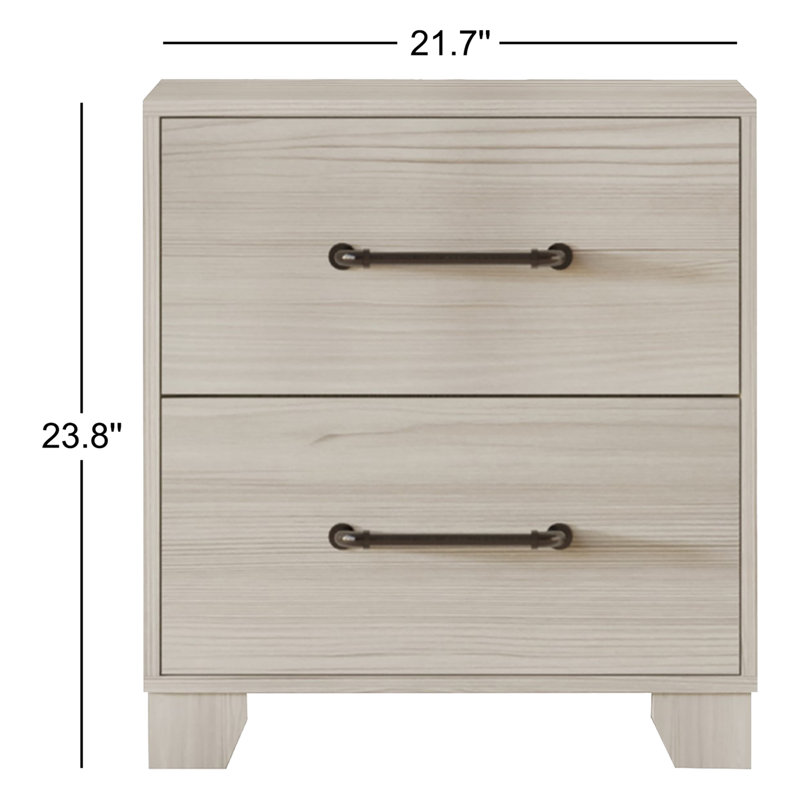 Table de chevet 2 tiroirs Alpers