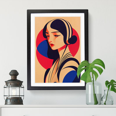 Deco Portrait Woman Vol.2 - Single Picture Frame Print