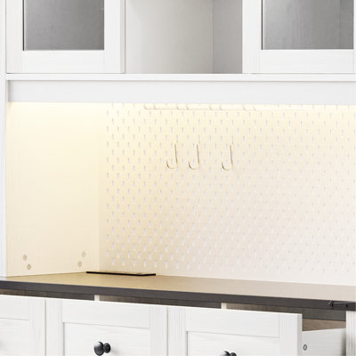 Armoire de bar en chêne blanc avec porte coulissante, rangement interne, prise de courant, support à vin et à verres, armoire de cuisine rustique à 3 tiroirs. 71 po de hauteur. Pour garde-manger, bar. Comprend un support à bricolage.