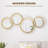Metal Wall Art Mirror Decor,HOMCOM Gold - Wall Hanging Art
