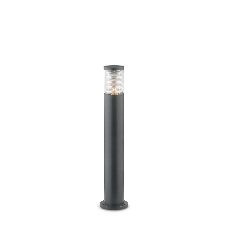 Tronco Metal Bollard Light, Grey, 80.5cm H x 15.5cm W x 15.5cm D