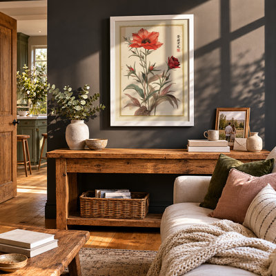 Carnation Study Botanical - Framed Print