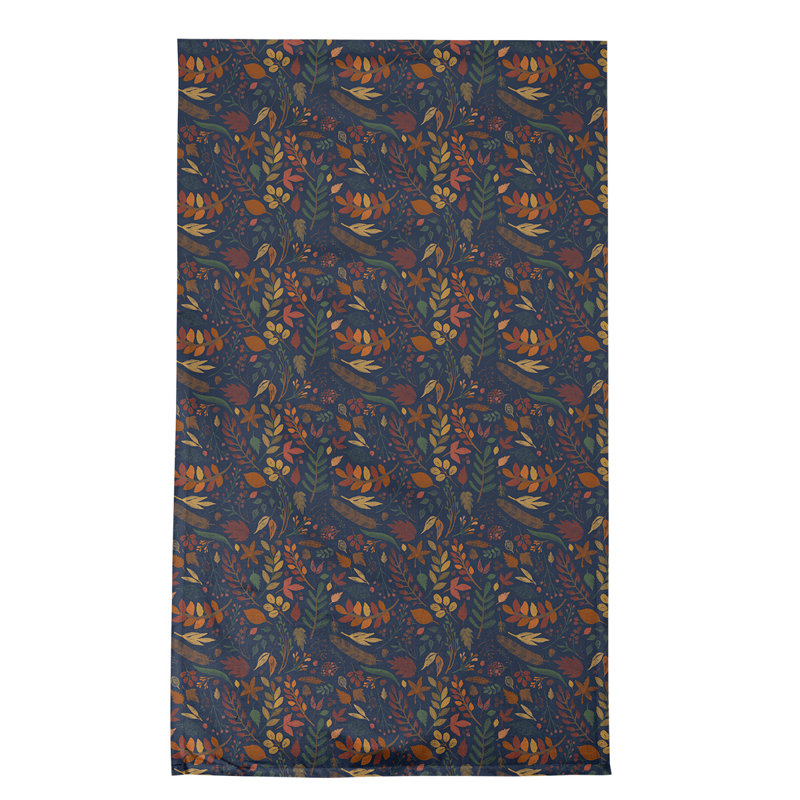 Floral Waffle Tea Towel Kitchen Towel, Poly Twill