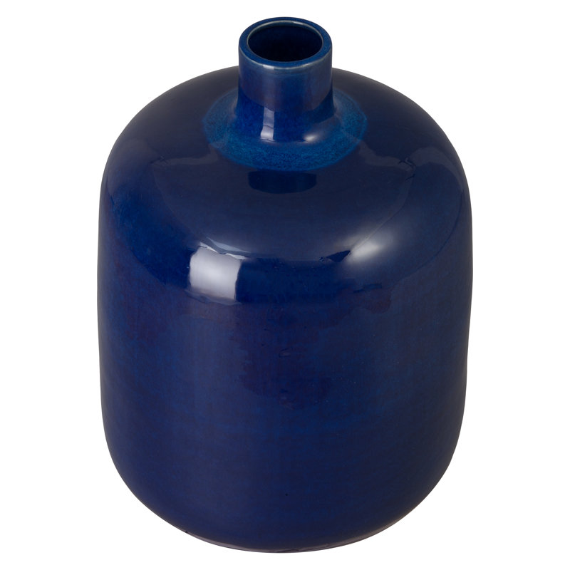 Vase en céramique 18 po H, Bleu