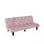 Sofa To Sofa Bed Transformation: 66" Pink Velvet Sofa Bed, Ideal