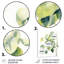 Blanc blanc vert minimalisme eucalyptus Essence VIII - impressions murales florales en métal-168268303