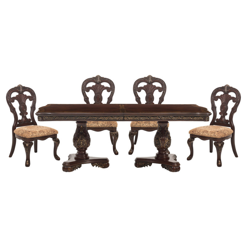Magnifique table de salle à manger rectangulaire 1Pc avec rallonge 2X