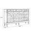 Banc de rangement en bois manufacturé noyer massif