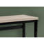 Table pour bureau à domicile, hauteur réglable, 48 po, stratifié beige avec métal noir, bureau d'ordinateur portable pour espace de travail, configuration compacte