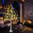 6FT LED Birch Tree With 160 Lights Warm White LED Lighted Birch Tree With 8 Flashing Modes&Timer Dimmable LED Trees For Home Decor Party Wedding Christmas Season Decor.