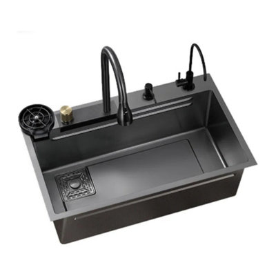 26.7-Inch Single-Basin Stainless Steel Kitchen Sink